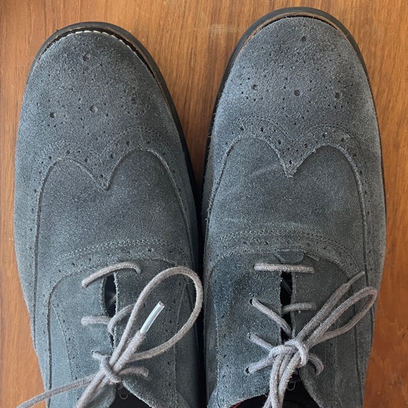 Rockport Men's Charcoal Suede Oxfords - Picture 5 of 7